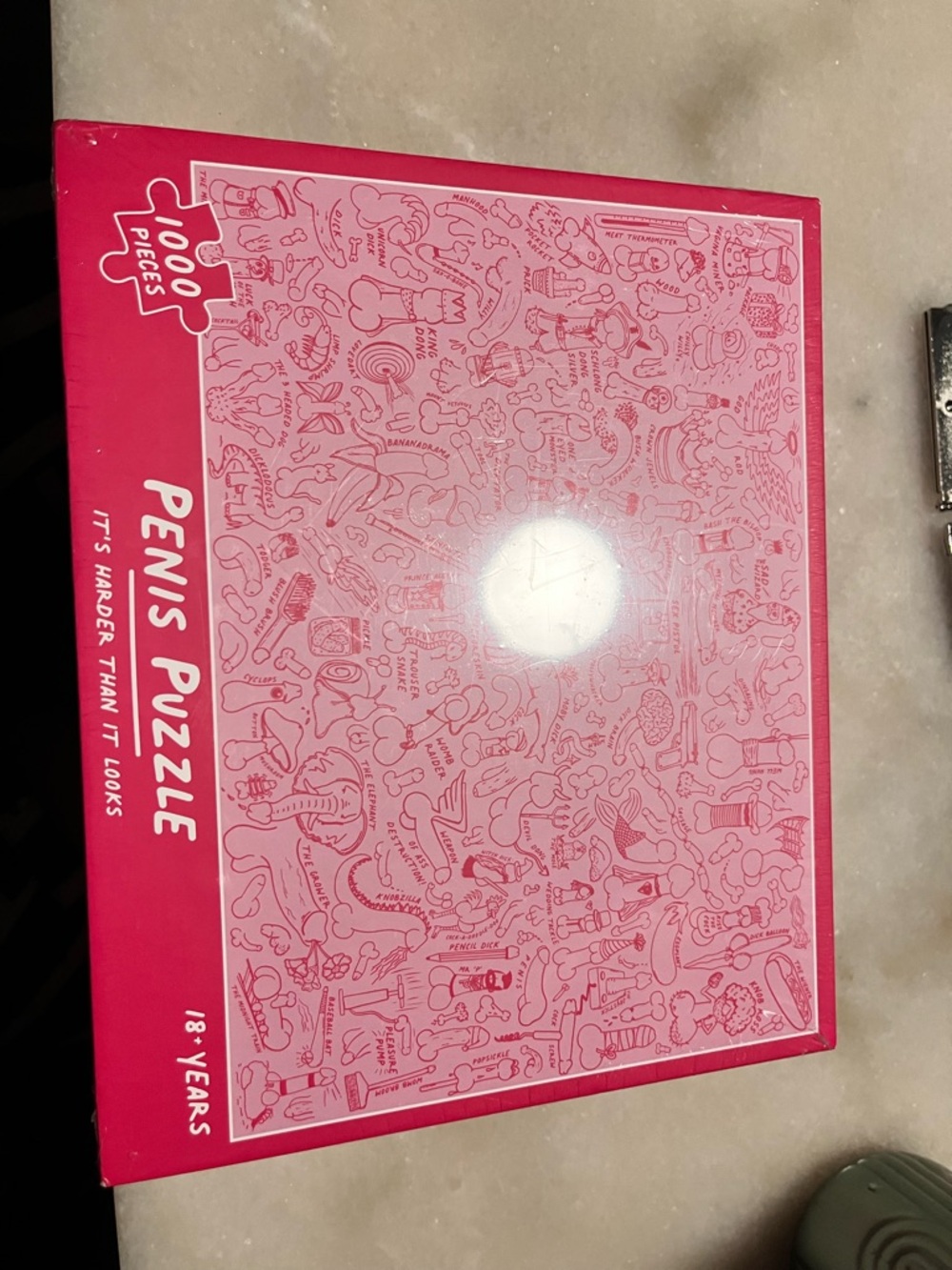 Penis Puzzle - Pink 1000-Piece Jigsaw